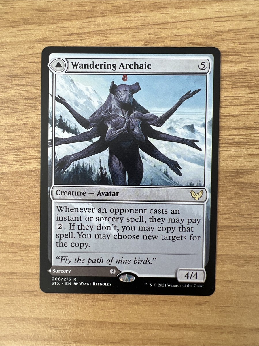 MTG Magic the Gathering Wandering Archaic (6/423) Strixhaven