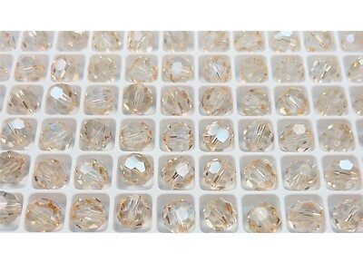 Genuine Preciosa Czech Round MC Beads Crystal Honey coated 6mm 8mm Rosary Size