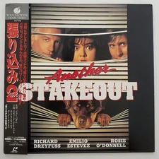 Another Stakeout Japanese Imported Laserdisc w/OBI Dreyfuss Emilio Estevez Japan