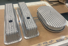 Vortek Motor Chevy 350 Finned Valve Covers And Air Filter Tall Gm Truck