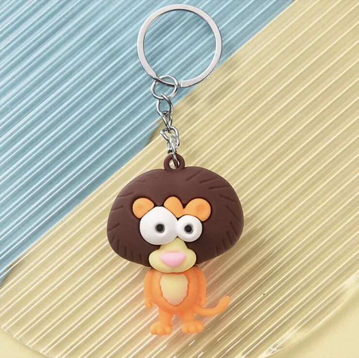 3D Cute Cartoon Eye Elephant Doll Keychain Animal Key Women Bag Gifts Pendant - Image 4 of 4