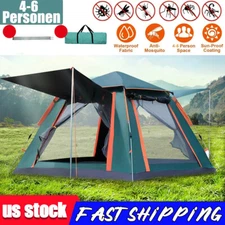 Waterproof Automatic 4-3 People Outdoor Instant PopUp Tent Camping Hiking Canopy