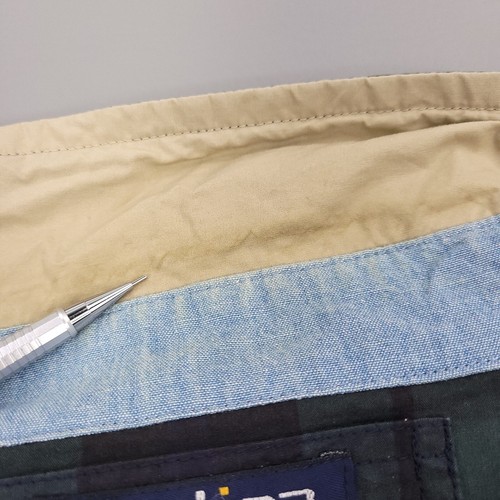 Vintage Nautica Jacket Mens Extra Large Blackwatch Tan Reversible Bomber Preppy - Picture 8 of 12