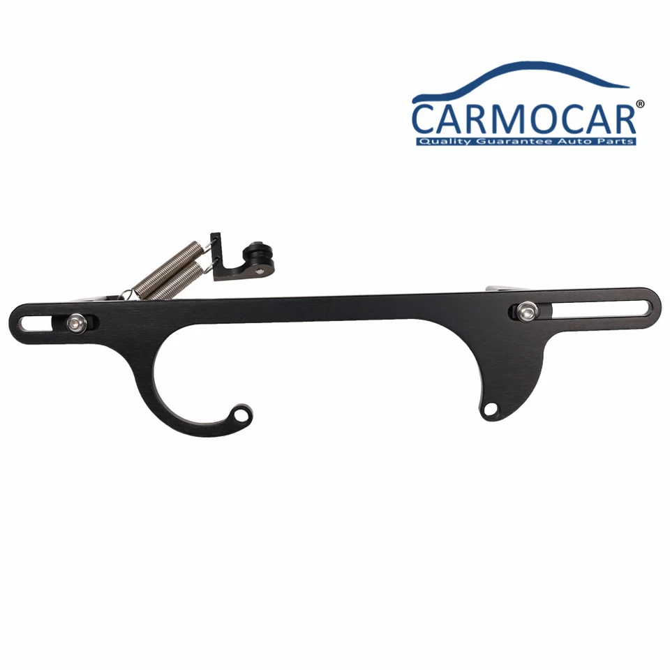 Soporte de carburador de cable de acelerador negro para carburador 350 4150 4160 serie Billet  Foto 3 de 4