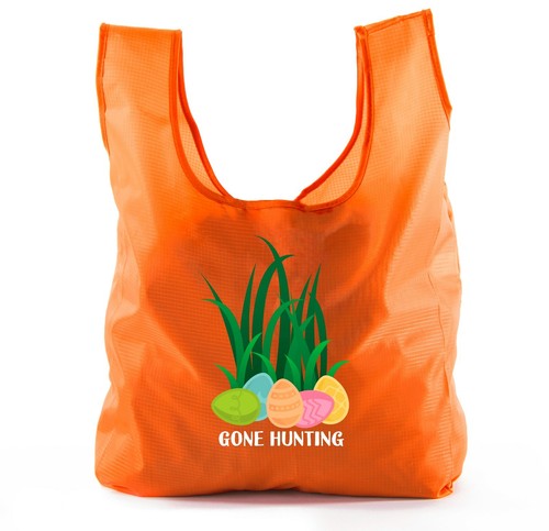 Easter Basket Bags, Bulk Reusable Easter Egg Hunt Tote Bags - Gone Hunting - Picture 6 of 11