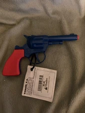 Gonher Disney Parks Frontierland Blue & Red Miniature 5" Revolver RARE ITEM