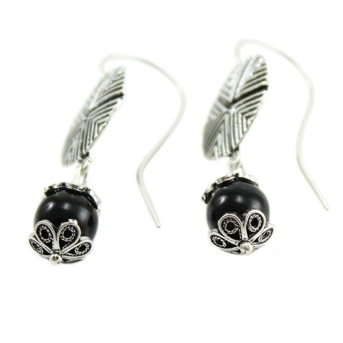 Boucles D'Oreilles Femme Sardaigne Pendentifs Pintadera Sarda Sur Chaput Argent - Photo 2 sur 3