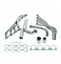 Exhaust Manifold Headers Y Pipe For 14-17 Chevy GMC Silverado Sierra 1500 6.2L