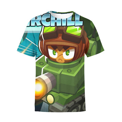 Bloons TD 6 3D T-Shirts Cosplay Monkey Gwendolin Obyn Greenfoot Sports Top Tee