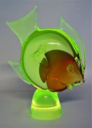 Antonio Da Ros Fish Sculpture Cenedese Vintage Murano Glass