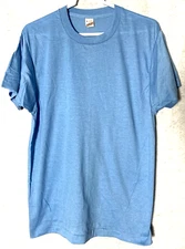 Vintage Light Blue Screen Stars Single Stitch T Shirt Size Large Qnty Available