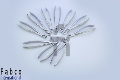 Dental Tooth Extraction Forceps 10 Pcs Oral Extracting Forceps German Grade