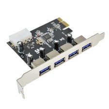 4 Port PCI-E to USB 3.0 HUB PCI Express Expansion Card Adapter 5 Gbps Speed Top