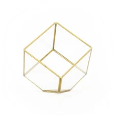 Heptahedron Geometric Glass Terrarium – Air Plant Holder – Indoor/Outdoor Pot