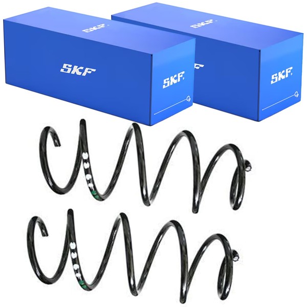 2X SKF Fahrwerksfedern Federn Vorne Passend FüR Seat Ibiza Toledo Skoda Rapid-image