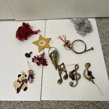 Lot Of 10 Assorted Christmas Items and Decorations New And Used