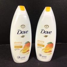 Dove Mango Almond Butter Glowing Nourishing Body Wash 24 oz Lot Of 2 NEW