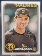 2024 Topps Series 2 Kyle Higashioka Golden Mirror SSP #512 San Diego Padres 
