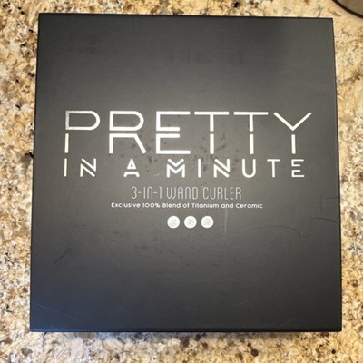 Pretty In A Minute 3-in-1 Wand Curler Titanium & Ceramic Curling Wand