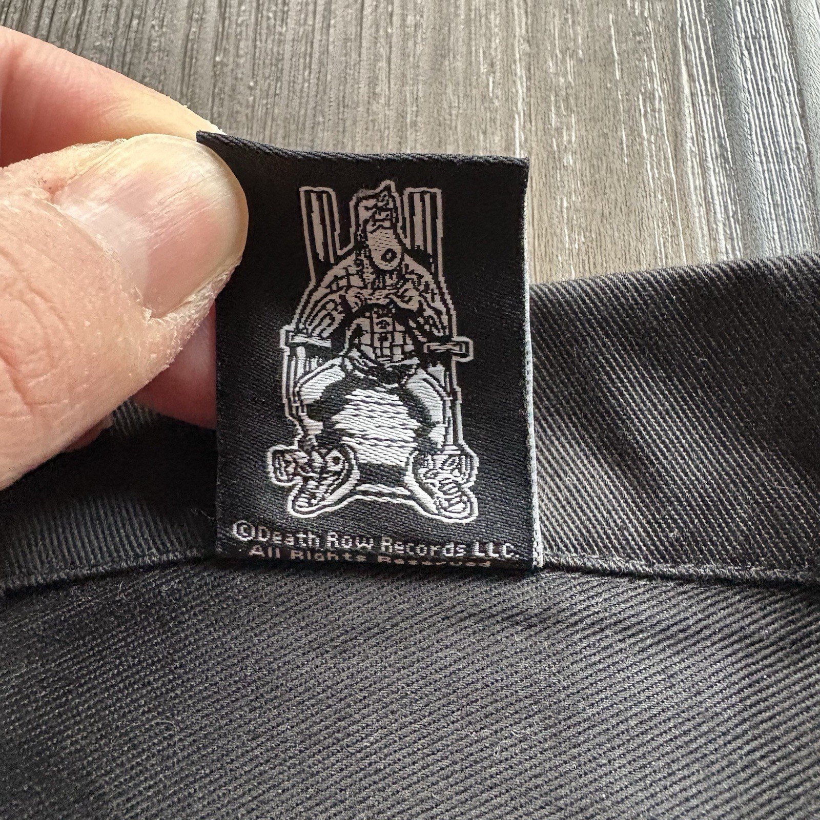 FILA Death Row Records camicia con bottoni uomo grande nera manica corta colletto