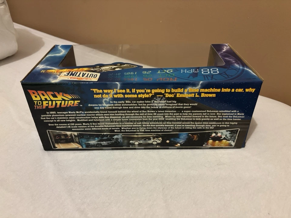Delorean 1/18 Retour Vers Le Futur 1 Sun Star Neuf Jamais Ouverte - Photo 3/3
