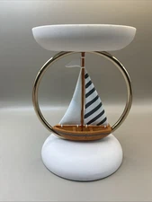 Bath and Body Works Sunset Sail 3-Wick Candle Holder Pedestal