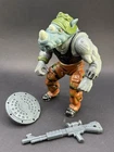 Vintage TMNT Rocksteady (Soft Head) 1988 Action Figure Playmates & weapons lot