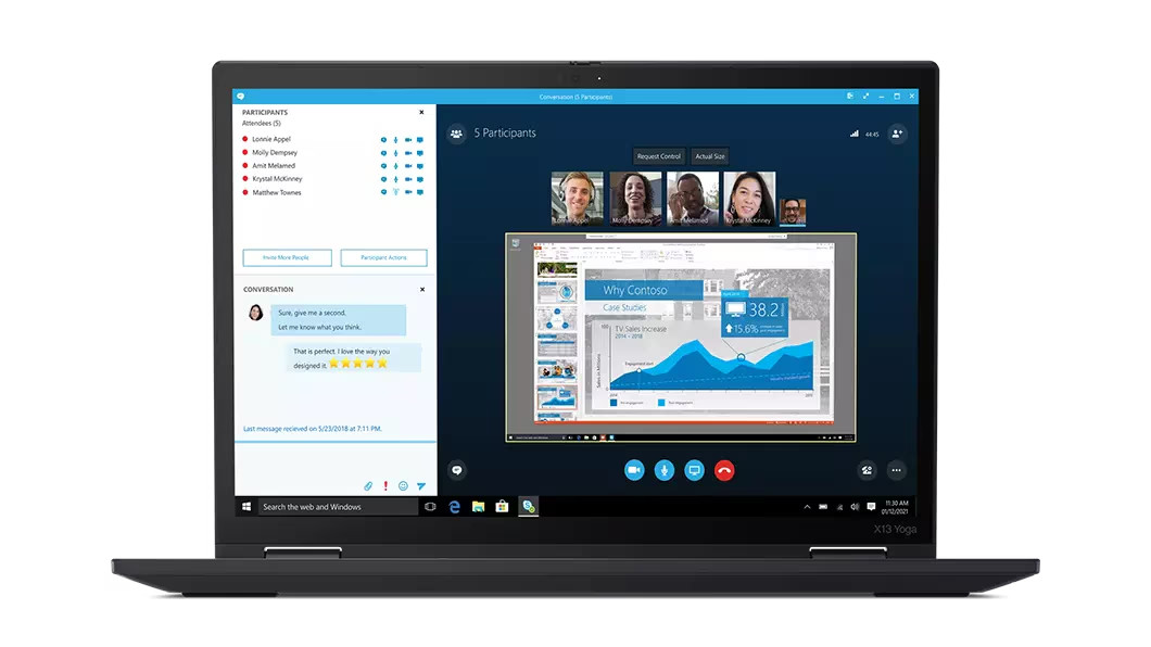 Lenovo ThinkPad X13 Yoga Gen 2, 13.3-Inch Laptop, with Intel Core i7 11th Gen., Windows 11 Pro