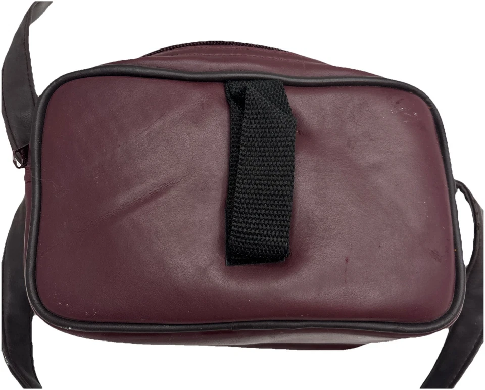 Albinar Maroon Cross Body Faux Leather Camera Bag Model AB-100 Purple - Image 3 of 4
