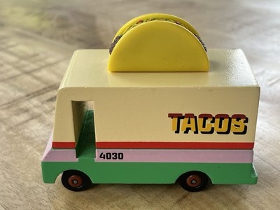 Candy lab Candy Car Taco Truck 4030 Wood Toy 3.25x1.5x2.5 