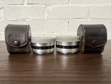 Vintage Ricoh Aux Telephoto & Wide-angle Lens 1:1.9 4.5 Cm With Cases Camera