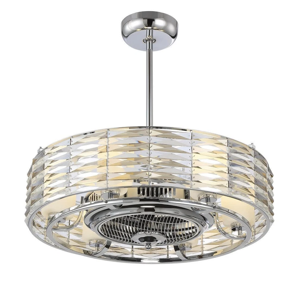 Savoy House 30-333-FD Chrome Taurus 6-Light Air Ionizing Fandelier - Image 2 of 3