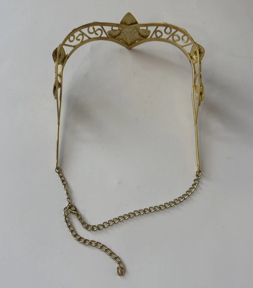 Medieval Renaissance Style Metal Leaf Costume Tiara Goddess Crown Greek Roman - Image 2 of 2