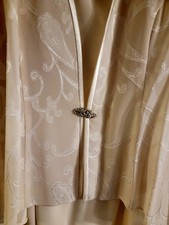 R  M Richards   Ladies Elegant Classic Beige Dress w/ Jacket   Sz 14P