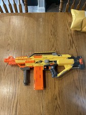 Nerf STAMPEDE ECS N-Strike Automatic BLASTER W/ 18 dart mag no ammo