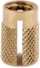 E-Z LOK Threaded Insert for Plastic Flush Brass Thread Inserts 1/4-20, 