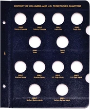 Whitman Album 2009 D.C.  & Territories Quarter Coins Update Page P&D Mints 2871