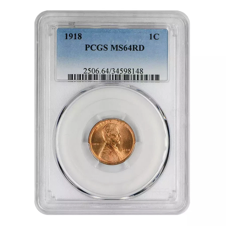 1918 Lincoln Wheat Cent PCGS MS-64 RD - Image 3 of 4
