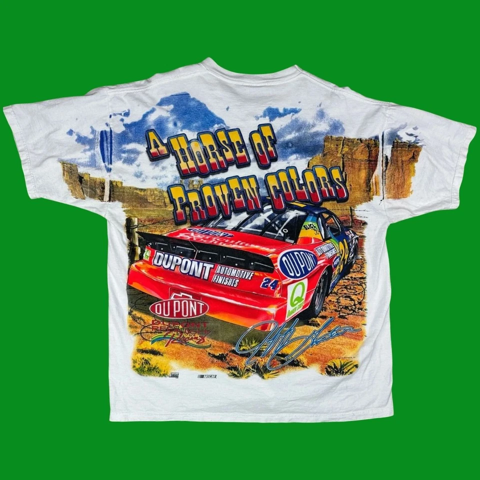 VTG 1998 Chase Authentics Jeff Gordon | “How The Race Was Won” Cowboy AOP Tee - Image 3 of 4