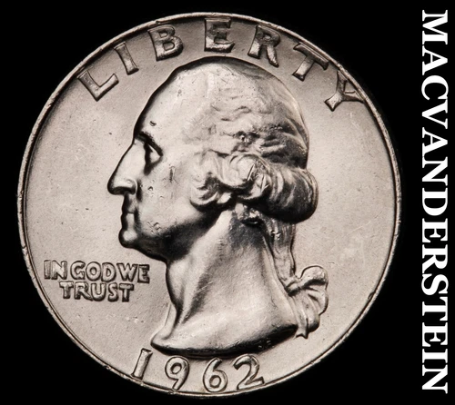 1962-D Silver Washington Quarter-Choice Gem BU Lustrous No Reserve #i6682