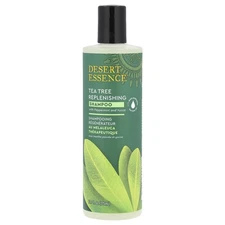 Desert Essence Tea Tree Replenishing Shampoo 12 9 fl oz 382 ml Biodegradable,