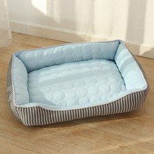 Cool Den Ice Silk Summer Kennel for Dogs and Cats Size M Blue