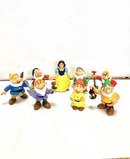 Disney Snow White & The Seven Dwarfs 1982 PVC Figures Lot(8) 2.5in Bullyland