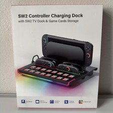 Switch 2 Controller Charging Dock  Game Storage Station Multi-Functional NEW