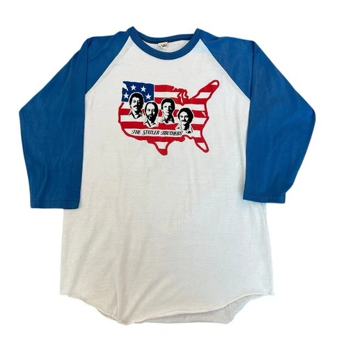 Vintage 1980s The Statler Brothers concert tour raglan shirt 1980s vintage concert t-shirt, vintage, single stitch, B+ condition