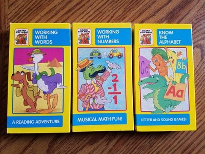 3 VHS Golden Step Ahead WORKING WITH NUMBERS WORK WITHWORDS KNOW