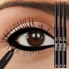 3pcs Waterproof Black Eyeliner Pencils-Smudge-Proof, Long-Lasting Beginner-Frie