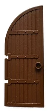 LEGO Door Curved Top Brown 1 x 5 x 10 Castle 6059 6081 6090 Part 2400 D811