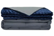 Degrees of Comfort Weighted Blanket 2 Duvet Covers for Hot & Cold Sleepers 8lbs