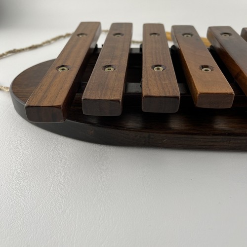 Xylophone Instrument Wooden 8 Note Bar Wood Music Mallet Mouse Animal VIDEO VTG - Picture 5 of 18